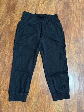 A New Day Womens Black Elastic Pull OnJogger Pants Large
